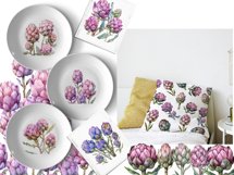 Artichoke art, Vegan clipart, Chinese artichoke clipart Product Image 3