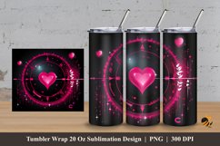 Love Tumbler Wrap Sublimation Design 3 Product Image 1