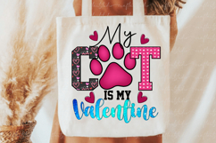 My cat is my Valentine PNG, Valentine Sublimation Designs Product Image 3