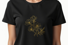 Magnolia Flower Line Art Product Image 2