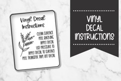 Wildflower | Vinyl Decal Instruction Card Product Image 1