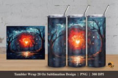 Full of Love Tumbler Wrap Sublimation Design 3 Product Image 1