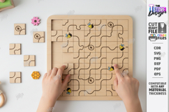 Wooden Logic Maze Puzzle SVG - Laser Cut Brain Teaser Product Image 4