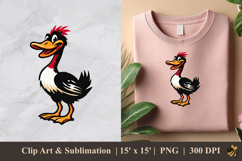 Father Duck DTF Sublimation Clipart Design 3 Product Image 1