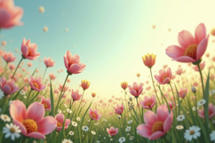 Pink Tulips background Product Image 1