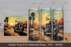 Old Motorbike Tumbler Wrap Sublimation Design 3 Product Image 1