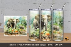 Animal Kingdom Tumbler Wrap Sublimation Design 3 Product Image 1
