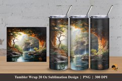 Beauty Gallery Tumbler Wrap Sublimation Design 3 Product Image 1