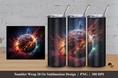 Period Illustration Tumbler Wrap Sublimation Design 3 Product Image 1