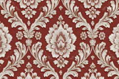 Red Damask Background Product Image 1