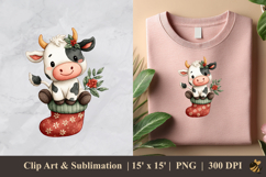 Cows And Socks DTF Sublimation Clipart Design 3 Product Image 1