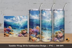 Ocean Exploration Tumbler Wrap Sublimation Design 3 Product Image 1