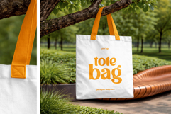 Canvas Tote Bag Mockup Set in Park Product Image 3