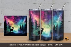 Wild Nature Tumbler Wrap Sublimation Design 3 Product Image 1
