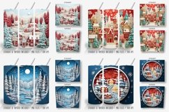 3D Christmas 20oz Tumbler Wrap Designs Bundle Product Image 4