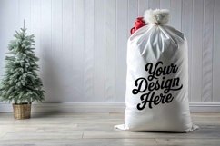 Christmas Santa Sack Mockup - Christmas Template JPG File Product Image 1