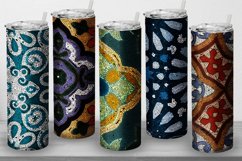 10 Tumbler Straight 20 OZ Sublimation Mosaic Wrap Design Product Image 3