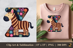 Z for Zebra DTF Sublimation Clipart Design 3 Product Image 1