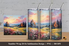 Amazing Nature Tumbler Wrap Sublimation Design 3 Product Image 1