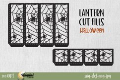Halloween lanterns Paper cut design. 3D Spider Design. Product Image 2