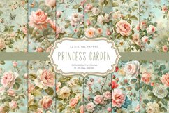 Princess Garden 12 Digital Papers Product Image 1