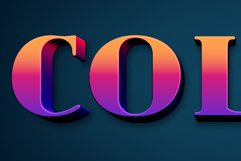 3D Text Effect Colorful Style Product Image 3