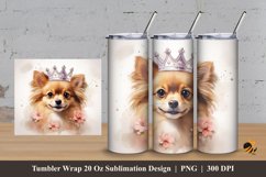 Little Queen Tumbler Wrap Sublimation Design 3 Product Image 1