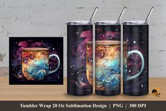 Handdrawn Mug Tumbler Wrap Sublimation Design 3 Product Image 1