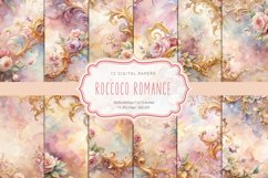 Roccoco Romance 12 Digital Papers Product Image 1