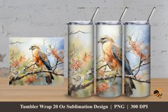 Eagle Nature Tumbler Wrap Sublimation Design 3 Product Image 1
