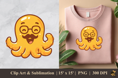 Mr. Octopus DTF Sublimation Clipart Design 3 Product Image 1