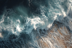 Ocean Waves in Motion Background Wallpaper Product Image 1