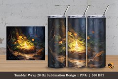 Dim Light Tumbler Wrap Sublimation Design 3 Product Image 1