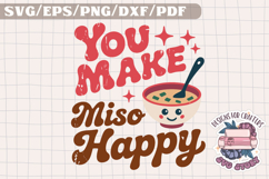 Kawaii Food Funny Quote Vintage SVG Design Fun Cute Product Image 1