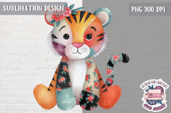 Cute Patchwork Animal Sublimation Design PNG kids t-shirt Product Image 1