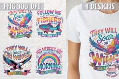 Bible Quote Colorful Clipart PNG Sublimation 4 Designs Product Image 1