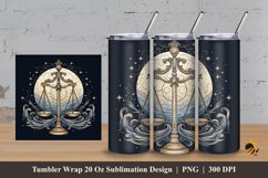 Handdrawn Balance Tumbler Wrap Sublimation Design 3 Product Image 1