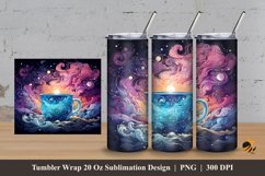 Fantasy Cup Tumbler Wrap Sublimation Design 3 Product Image 1