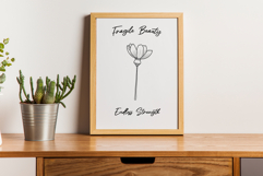 Anemone Flower Line Art Product Image 3