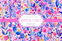 Whimsical Garden Seamless Patterns Product Image 1