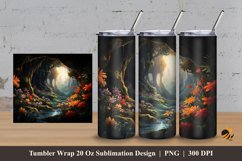 Morning Coolness Tumbler Wrap Sublimation Design 3 Product Image 1