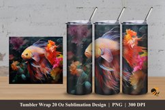 Beta Charm Tumbler Wrap Sublimation Design 3 Product Image 1