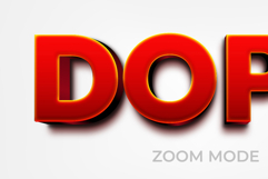 Dope Text Effect Red 3D Style Product Image 3