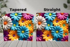 3D Floral Tumbler Wrap Design Product Image 3
