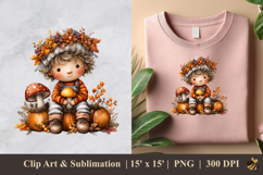 Adorable Cute Boy DTF Sublimation Clipart Design 3 Product Image 1