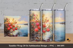 Panoramic Bliss Tumbler Wrap Sublimation Design 3 Product Image 1