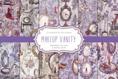Victorian Makeup Vanity Seamless Patterns Product Image 1