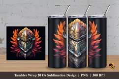 Medieval Armor Tumbler Wrap Sublimation Design 3 Product Image 1