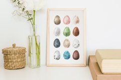 Watercolor Easter Colorful Eggs Clipart Product Image 3