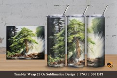 Tree Charm Tumbler Wrap Sublimation Design 3 Product Image 1